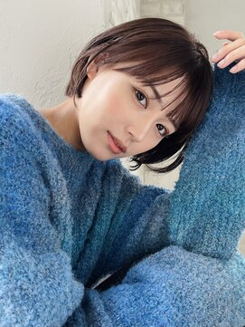 ジョエミバイアンアミ(joemi by Un ami) 【joemi】切りっぱなしボブ美髪ピンクブラウンベース(小倉太郎