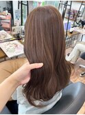 〇ブリーチなし 透明感カラー ベージュ韓国ヘア