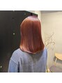 マジコ 原宿(Magico)&nbsp;ブリーチなしダブルカラーで作るオレンジブラウン[原宿/原宿駅]