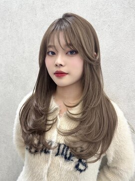 ロンド レア 天神大名店(Lond Le’a) 髪質改善メルティーベージュカラー小顔レイヤーカット天神大名