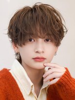オーシャントーキョー シブヤジンナン(OCEAN TOKYO shibuya JINNAN) ワンカラーアッシュブラウンラフ無造作マッシュ