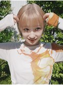 ブロンドショート/金髪ショート/ホワイトブロンド/ブロンドヘア