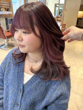 ルシュカイチマルニ(Rasca102) Rasca◇インナーピンク　フェイスフレーミング　艶カラー