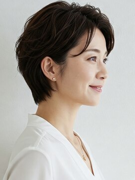 ビュートリアム265(BEAUTRIUM 265) 40代/50代/60代ひし形小顔ショートボブ絶壁解消白髪ぼかし△54