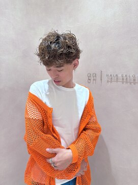 オン キャナルシティ博多前店(on) 【竹内哉汰】20代30代 メンズハイライト×カーリーパーマ