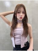 シースルーバングワンカールレイヤー