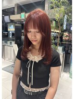 エアー 銀座タワー(AIR)&nbsp;オレンジカラー/レイヤーカット