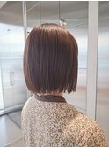 20代30代◎冬のミニストレートボブ×小顔効果