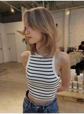 レイヤーカット×バレイヤージュ