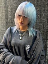 コエル(KOER)&nbsp;280. 卵型/ブルーパープルウルフ/ダブルカラー/ブリーチ