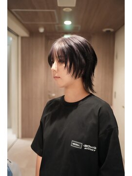 ウーズ ハラジュク(Ooze.HARAJUKU) ハッシュカットグレージュデザインカラーツートーンカラー原宿
