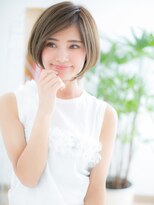 ネル 仙台(Nelu)&nbsp;仙台/髪質改善/ミントベージュ☆大人マッシュウルフボブf