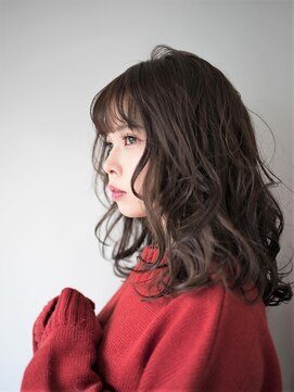 ルロン(Le rond) モカベージュ×くしゅっとパーマ