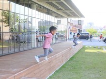 キッズ達も走り回れるガーデン