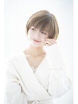 ロージーバイフーガヘアー 元住吉店(Rosy by FUGAhair) 春ヘア☆優しさ溢れるニュアンスショートボブ20代30代40代50代