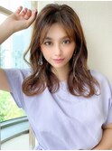 ベージュカラー/透け感/アクセサリーカラー/マロンベージュ