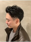 【ツーブロアップバング】