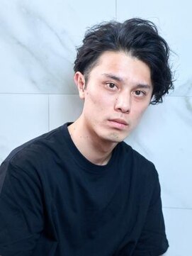 オーブ ヘアー ラルム 天文館通店(AUBE HAIR larme) 【AUBE HAIR】かき上げ前髪×パーマ