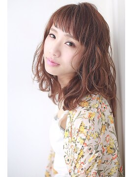 ラフィス ヘアー センス 広島袋町店(La fith hair SEnSE) 【La fith】 トレンドオン眉☆カジュアルミディスタイル