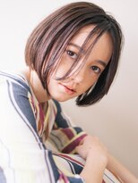 アンニュイムードボブ/カーキグレージュ/ミニボブ/小顔ボブ