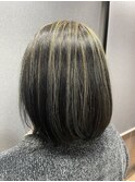 ハイライト　ボブスタイル