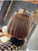 ミニボブ×ベージュ【岩本大樹】