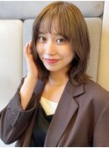 梅雨　ショートヘア　人気のボブ　透明感カラー　透け感カラー