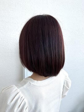 ヘアー ホスピタル ソアン(hair hospital soan) 前上がりbob深みピンクカラー♪