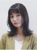 モテ髪ミディアムレイヤー/レイヤーカット/黒髪/20代30代40代