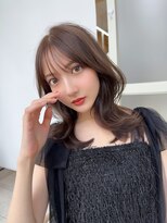 アフロートリノ(AFLOAT Leino)&nbsp;大人可愛い　韓国くびれ　シースルー　前髪　顔周りカット#