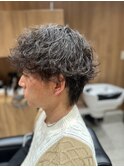men'ssalonHuuスタイルウルフツイストスパイラルパーマ