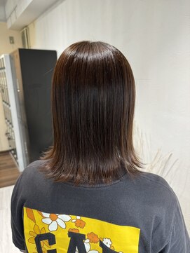 ロッソ(ROSSO) 【MOMOKO】olive brown×髪質改善トリートメント 【大和】