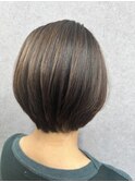 髪質改善ストレートショートボブ
