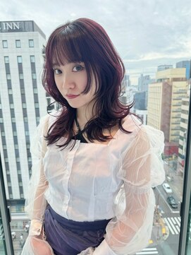 ギグスダブル 栄店(gigs double) 似合わせミディアムウルフ/デザインカット