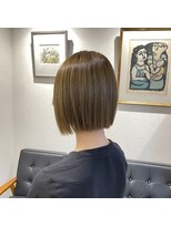 アルマヘアー(Alma hair by murasaki)&nbsp;◎パツっとボブのマットベージュカラー◎