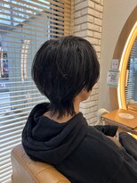 アドラーブル けやき通り店(adorable)&nbsp;丸みショートメンズライク刈り上げウルフ