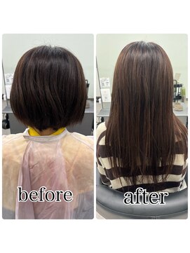 ガルボヘアー 桟橋店(garbo hair) プルシール　ショートからロングに