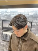 ビジネスフォーマル ツーブロックショート 七三オールバック