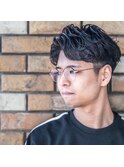 大人髪Sカールパーマ・ツーブロックショート