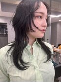 レイヤーカット艶髪カラー