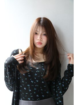 リアン バイ キートス(Lien by kiitos) ワンカールレイヤー/レイヤーカット/マロンベージュ/春カラー