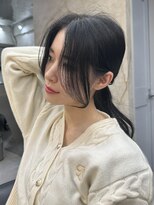 ロンドガーネット 池袋(Lond garnet)&nbsp;髪質改善縮毛矯正レイヤーカット顔周り前髪韓国ミニウルフ/池袋