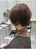 アッシュブラウン/マッシュショート/ショートスタイル/ショート