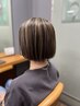 ３Dカラーでツヤツヤ！カット+カラー+ハイライト(ブリーチ＋オンカラー)