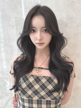 マウル ナゴヤ 名駅(MAEUL NAGOYA) 韓国前髪 くびれヘア 夏のヘアアレンジ 暗めカラー