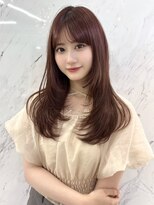 パーヴミックスリコ (Parve Mix RICO)&nbsp;ワンカールレイヤー×ピンクブラウン