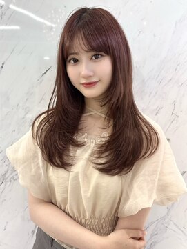 パーヴミックスリコ (Parve Mix RICO) ワンカールレイヤー×ピンクブラウン