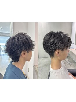 ［カット+炭酸+眉カット\5000］男性専用メニュー多数ご用意！ONOFFキマる再現性の高いスタイルに仕上げます