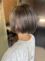 アミリー 成田美郷台店(Amily)&nbsp;チャコールグレーの髪質改善ボブ×艶ストレート