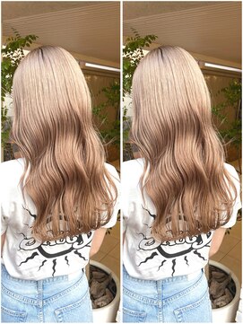 ローリン(Rolling) 【Motoki】　10代/セミロング/王道ミルクティー/天神大名